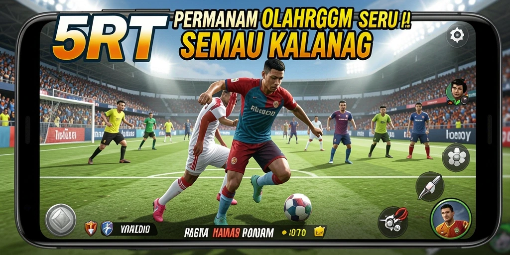Tampilan gameplay seru dalam 5RT dengan intensitas olahraga.