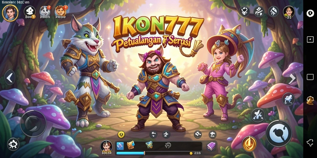 Tangkapan layar gameplay yang menunjukkan aksi seru dalam IKON777.