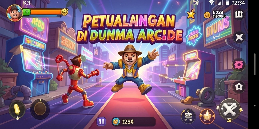 Tampilan menakjubkan dari gameplay K234 yang penuh aksi.