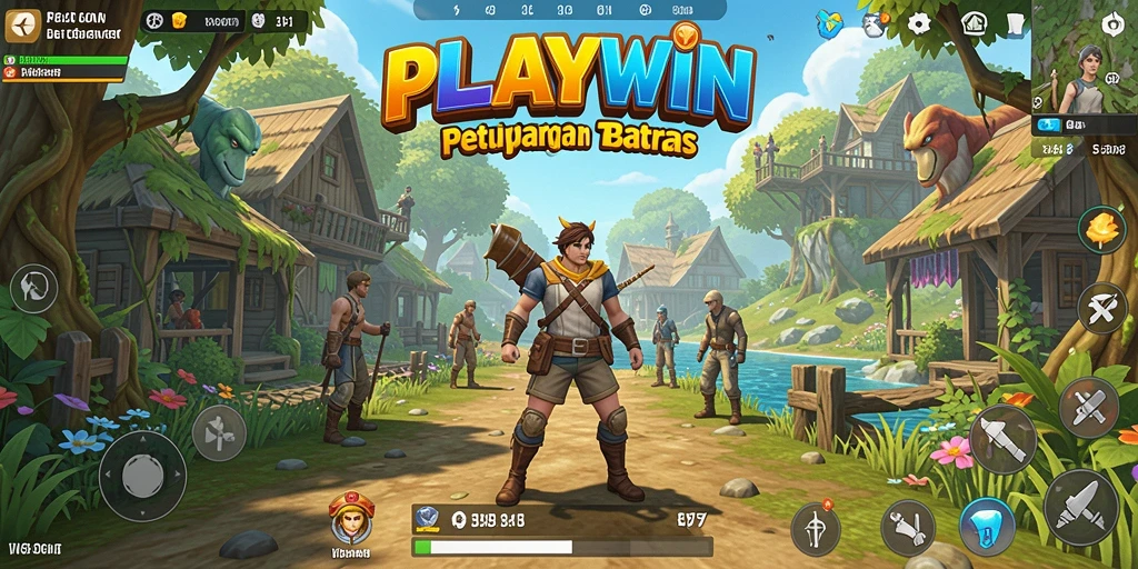 Gambaran gameplay terbuka PLAYWIN yang menakjubkan dan interaktif.