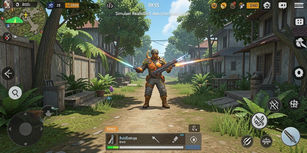Gameplay RK55 yang interaktif dan mendetail terlihat sangat menawan.
