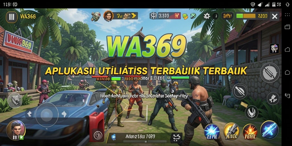 Tampilan utama WA369 yang menonjolkan fitur utilitas.