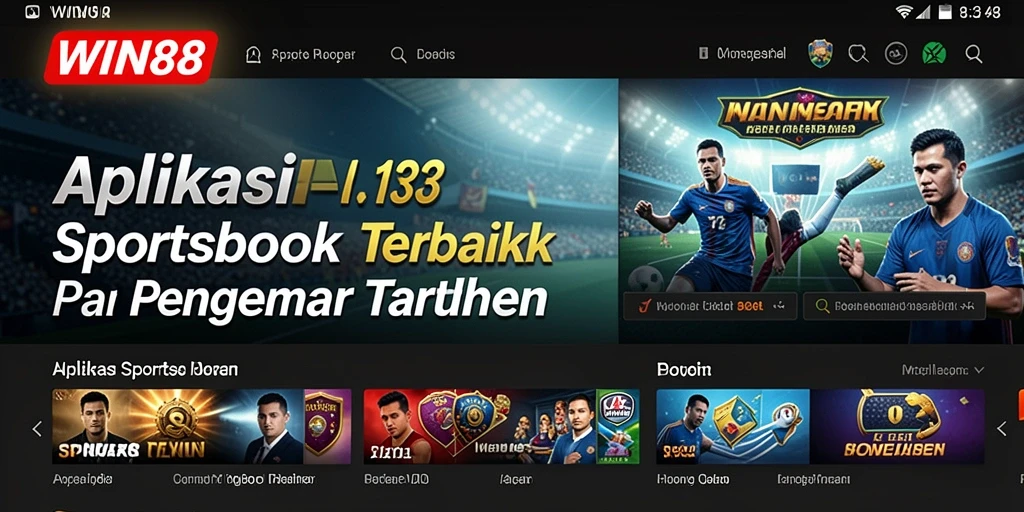 Tampilan gameplay dan taruhan dalam aplikasi WIN88.