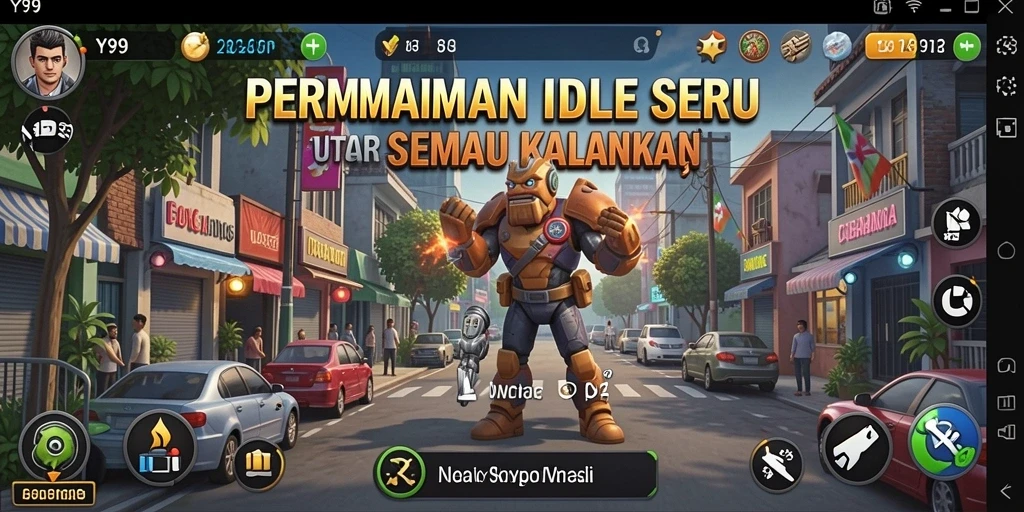 Tampilan gameplay Y89 menampilkan kemajuan yang menarik dalam game Idle.